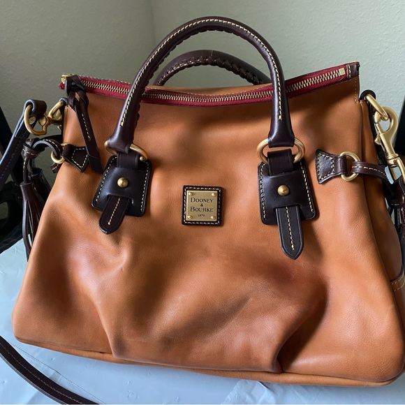 Dooney & Bourke Natural Florentine Small Stanwich Satchel - Picture 3 of 14